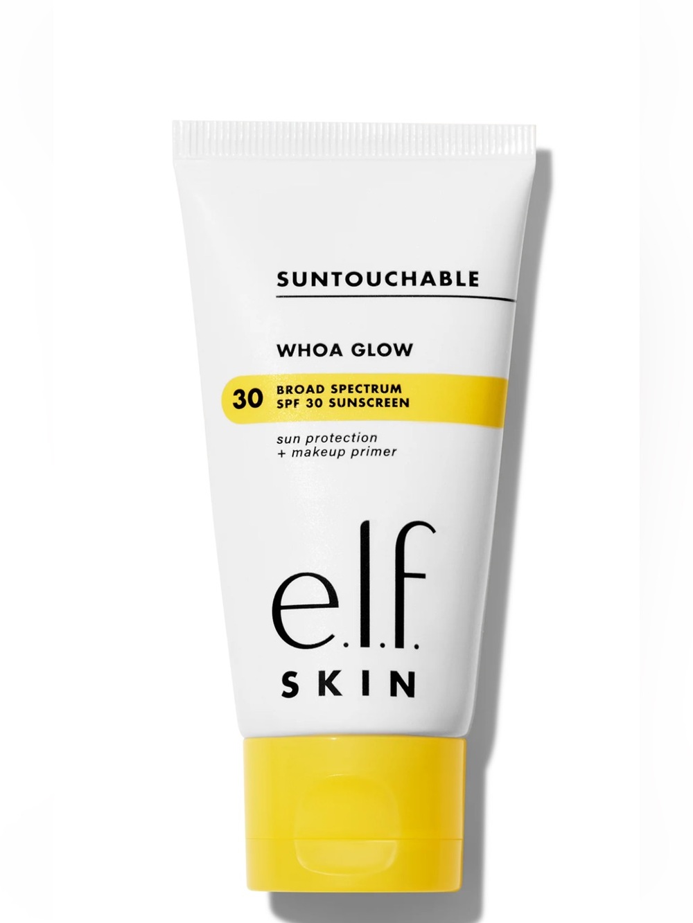 ELF Skin Whoa Glow SPF 30 Sunscreen Primer - White & Yellow pack Peach Shimmer